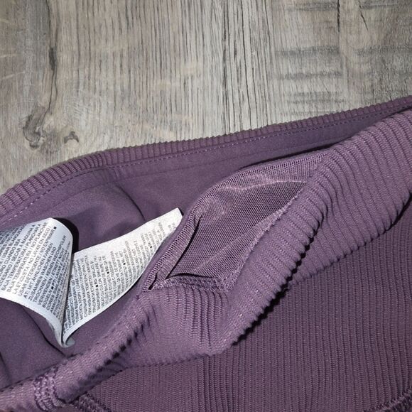 Athleta High-Rise Compression Elation Rib Tight in Lavender Size XS - Picture 5 of 8